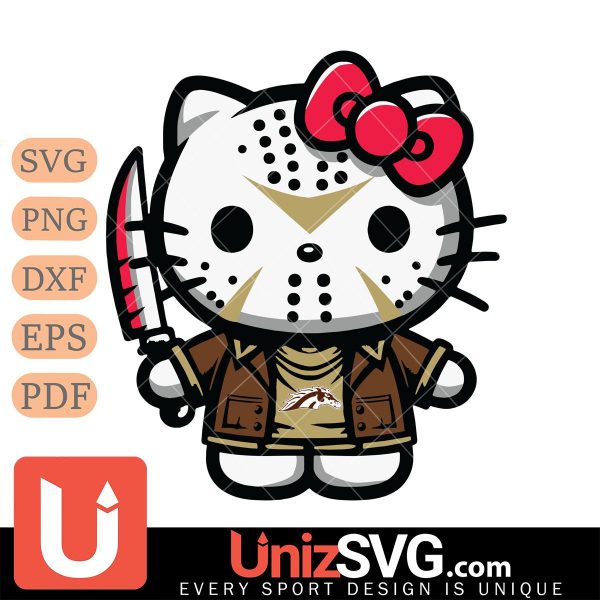 Western Michigan Broncos Hello Kitty Jason Voorhees Horror