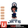 Winnipeg Jets Betty Boop Black Fan Girl