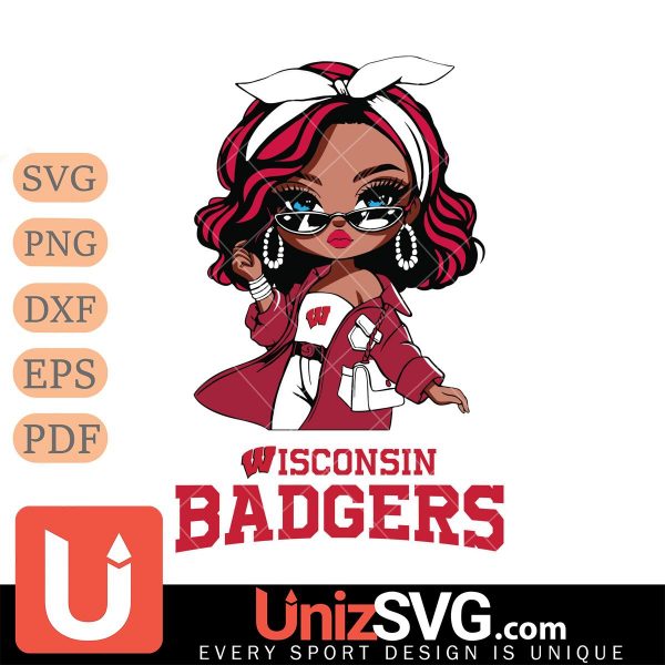 Wisconsin Badgers Fan Girl Black Disney