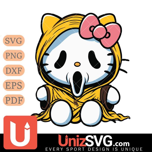 Wyoming Cowboys Hello Kitty GhostFace Horror