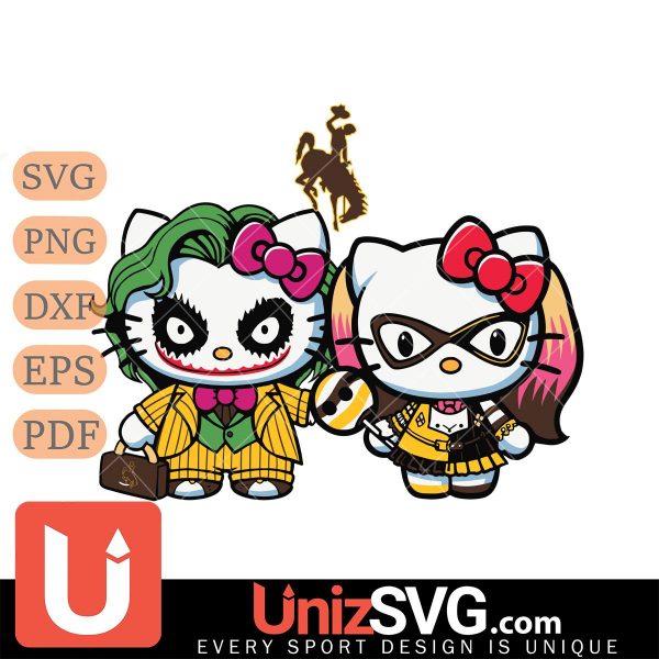 Wyoming Cowboys Hello Kitty Joker x Harley Quinn Horror