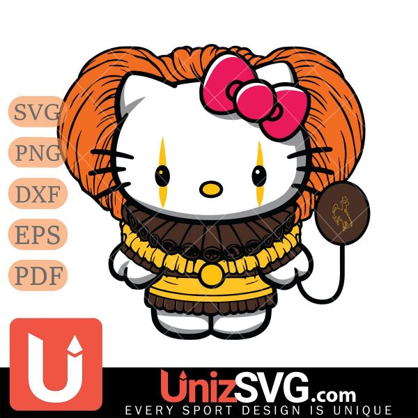 Wyoming Cowboys Hello Kitty Pennywise Horror